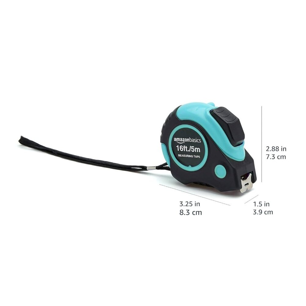 Tape Measure - 16 ft / 192 in, Turquoise - Picture 6 of 7